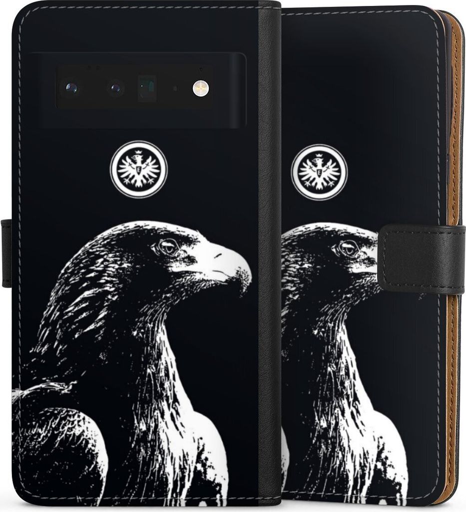 DeinDesign Klapphülle für Google Pixel 6 Pro Handytasche Lederhülle Tasche Eintracht Frankfurt Offizielles Lizenzprodukt Attila