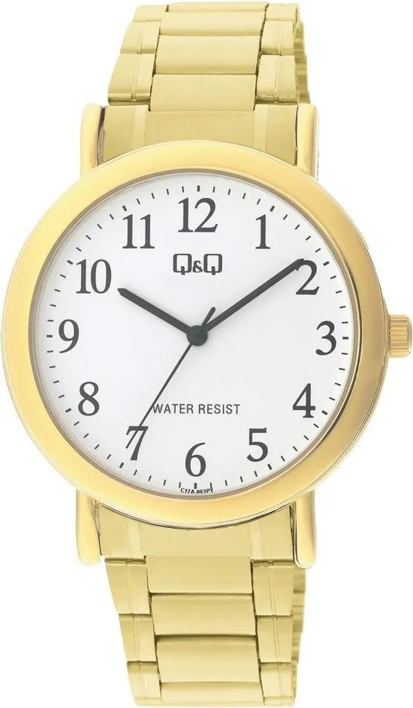 Montre-bracelet Durable Q&Q C17A-003PY : Cadran Noir et Acier Inox