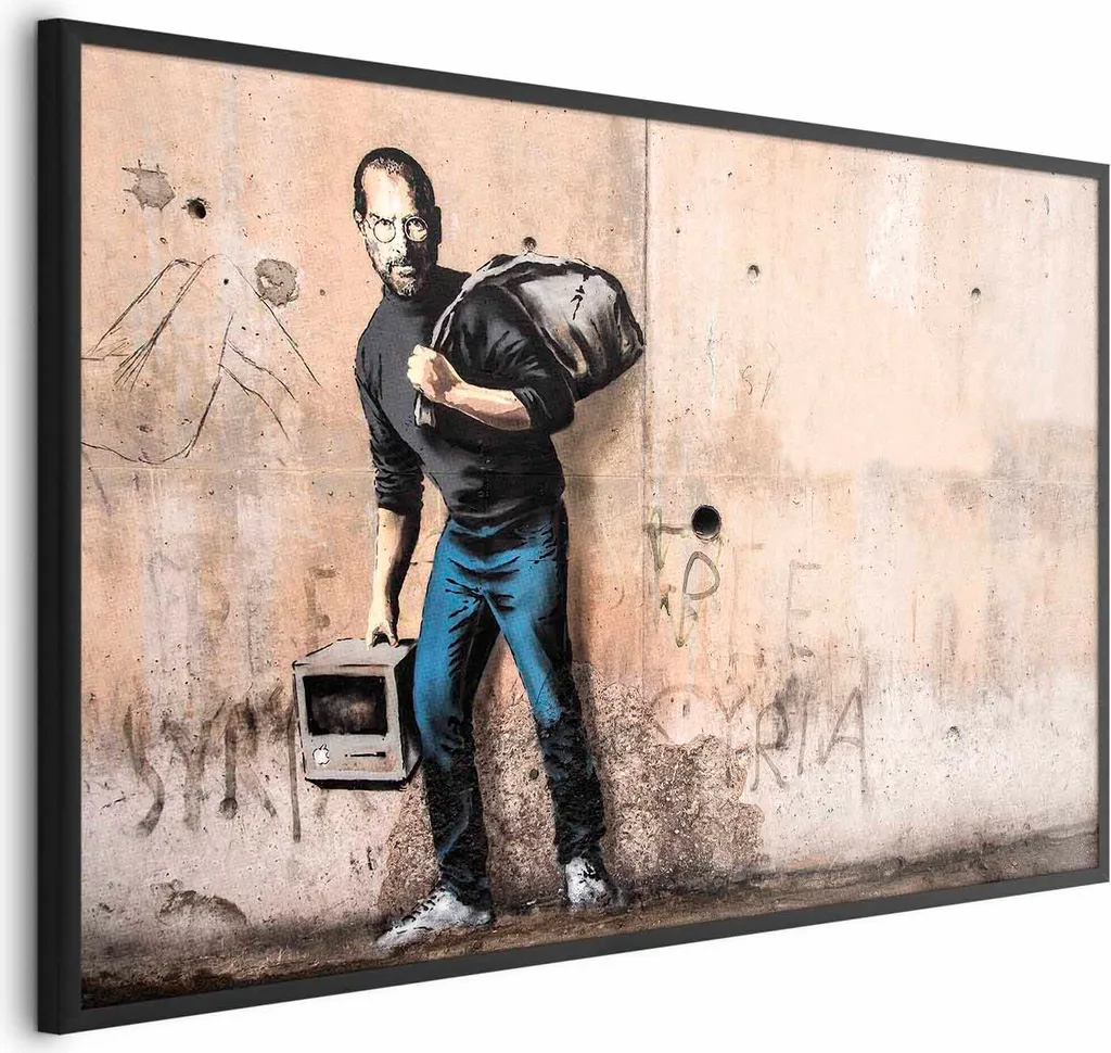 Poster Steve 60x40 cm con cornice nera senza margini