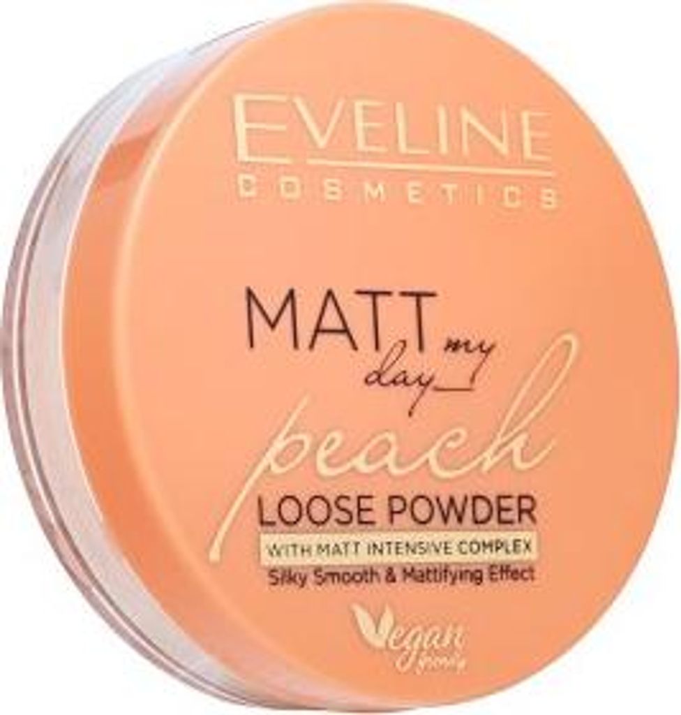 Eveline Matt My Day Peach Loose Powder Silky Smooth & Matttifing Puder 6 g