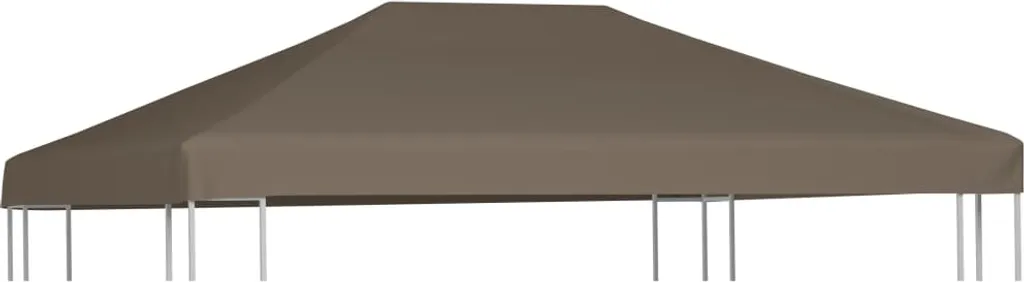Copertura Gazebo 3x4 m in Poliestere PVC 310g/m² Taupe Professionale