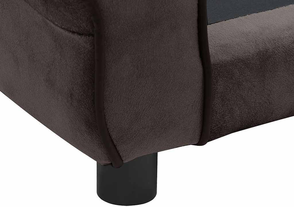 VidaXL Hundesofa Creme – 72x45x30 Cm, Plüschbezug, Für Kleine Hunde & Katzen