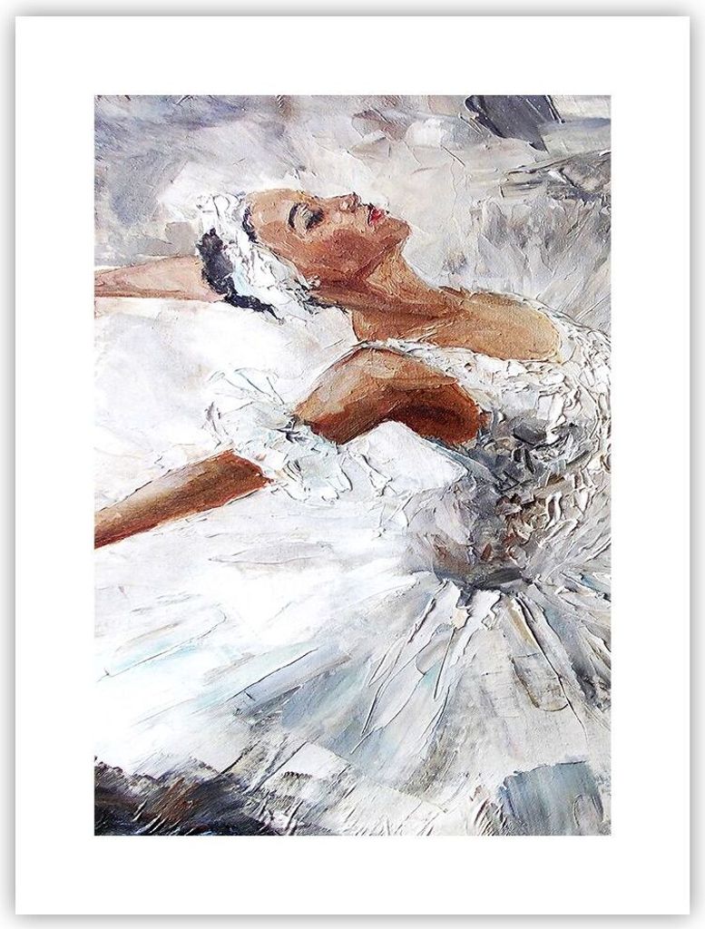 Poster - Poster ohne Rahmen - Frau Tanz Ballett Körper - 30x40 cm - Wand Bild - Wanddeko - Wandbilder - Kunstposter - Wandposter - Bilder - Kunstd...