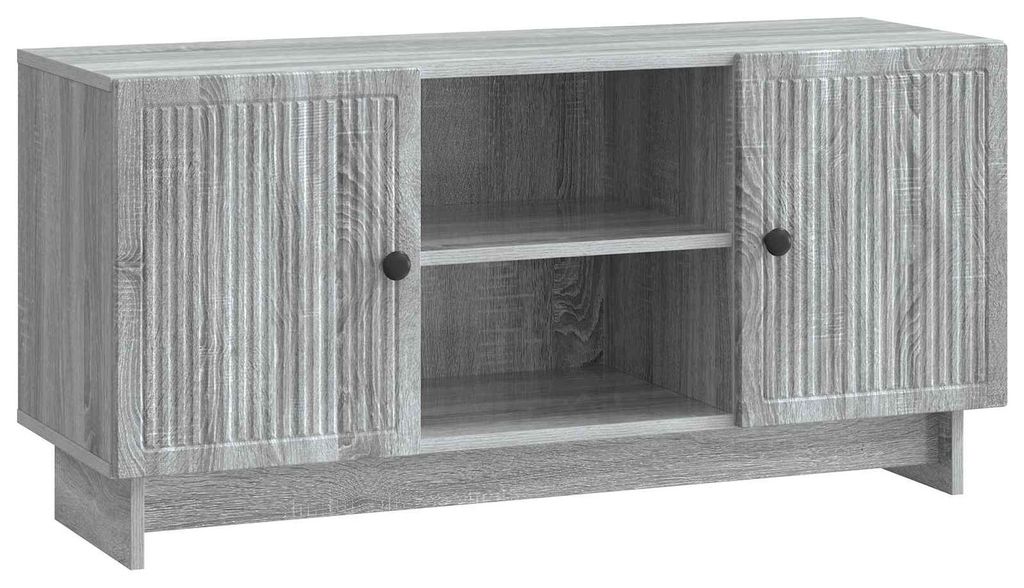 vidaXL TV-Schränk 102 x 34,5 x 50 cm Grau Sonoma Holzwerkstoff
