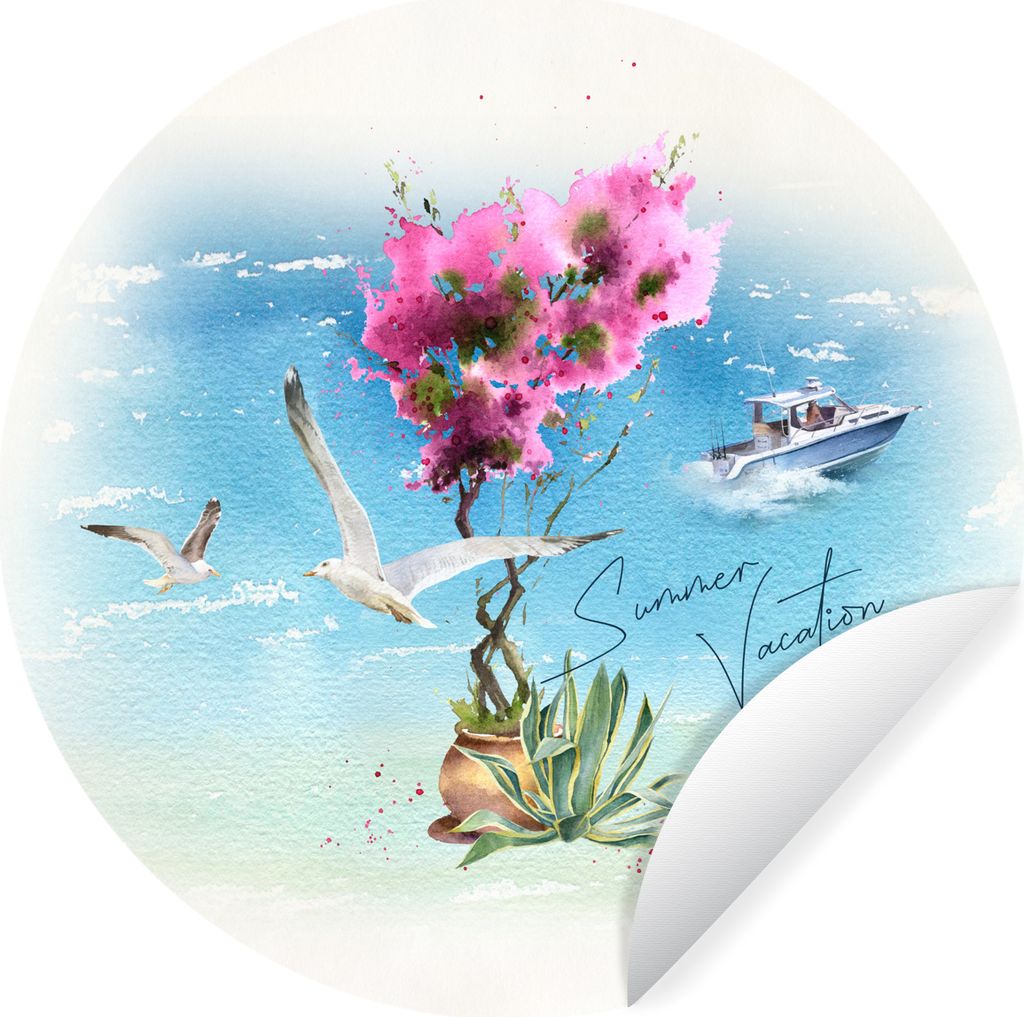 MuchoWow - Mauerkreis - Wand Bilder - Wandsticker - Wohnzimmer Dekoration - Dekoration für die Wände - Aluminium - Babyzimmer