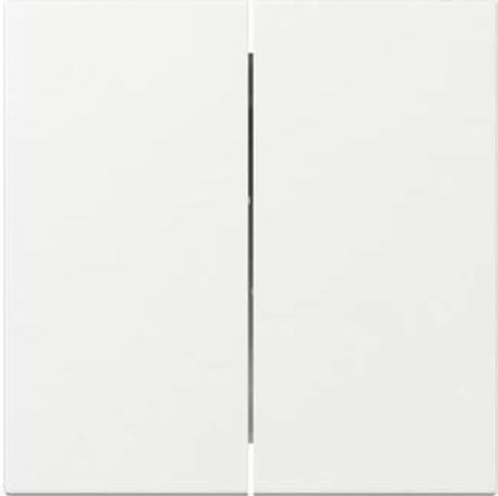 Plaque Interrupteur Double Blanc Crème 349503 - Bascule 2f Droite Blanc