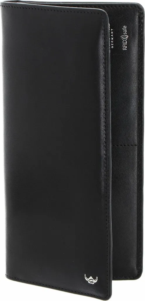 Golden Head Colorado Portafoglio Lungo RFID Pelle Nera Sottile