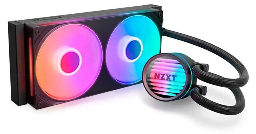 NZXT Kraken Core 240 RGB, Flüssigkeitskühlung, 12 cm, 500 RPM, 2400 RPM, 75,05 m³/h, Schwarz