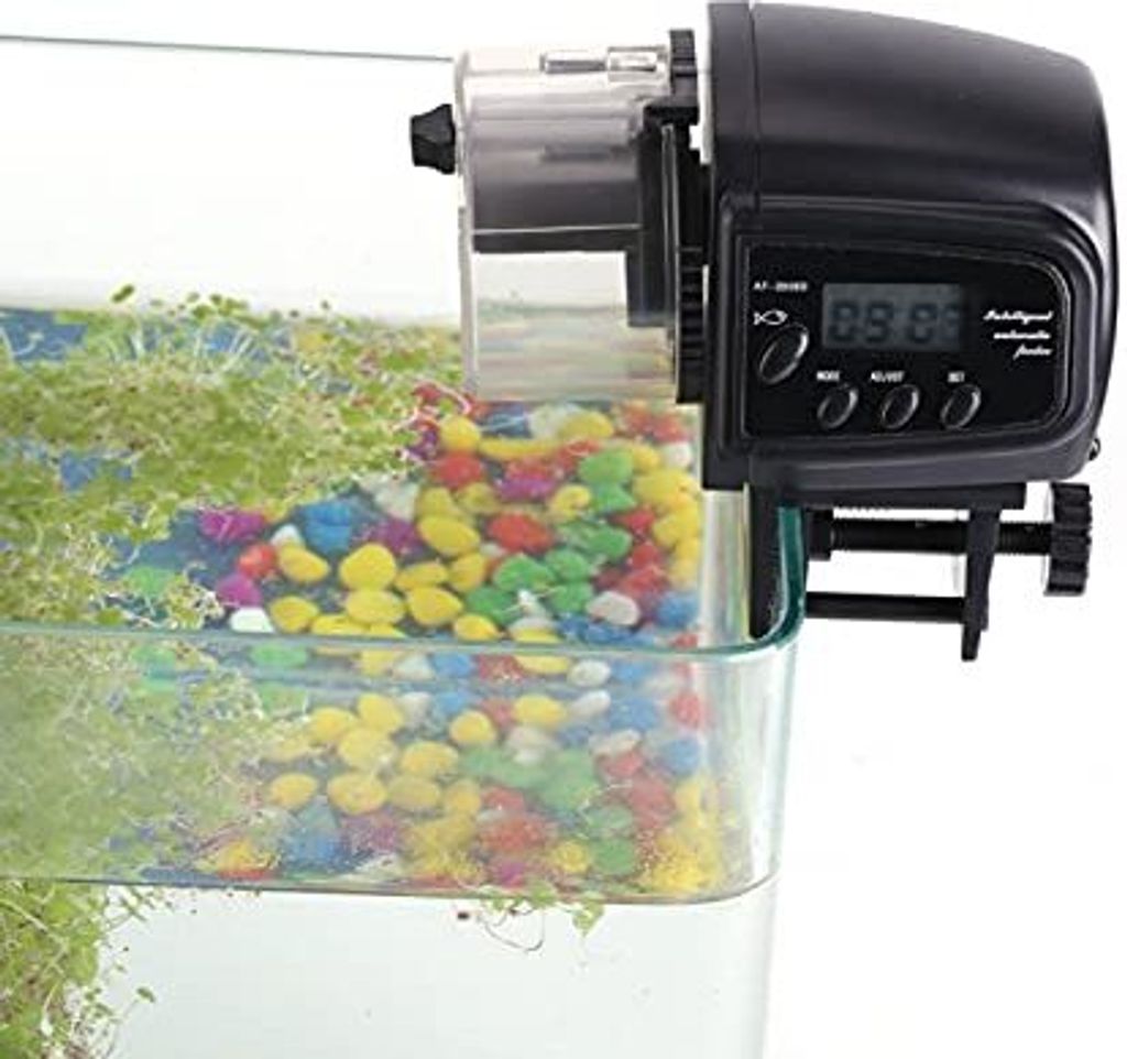 Automatischer Fischfuttermittel, elektronischer Aquariumtimer für digitale LCD