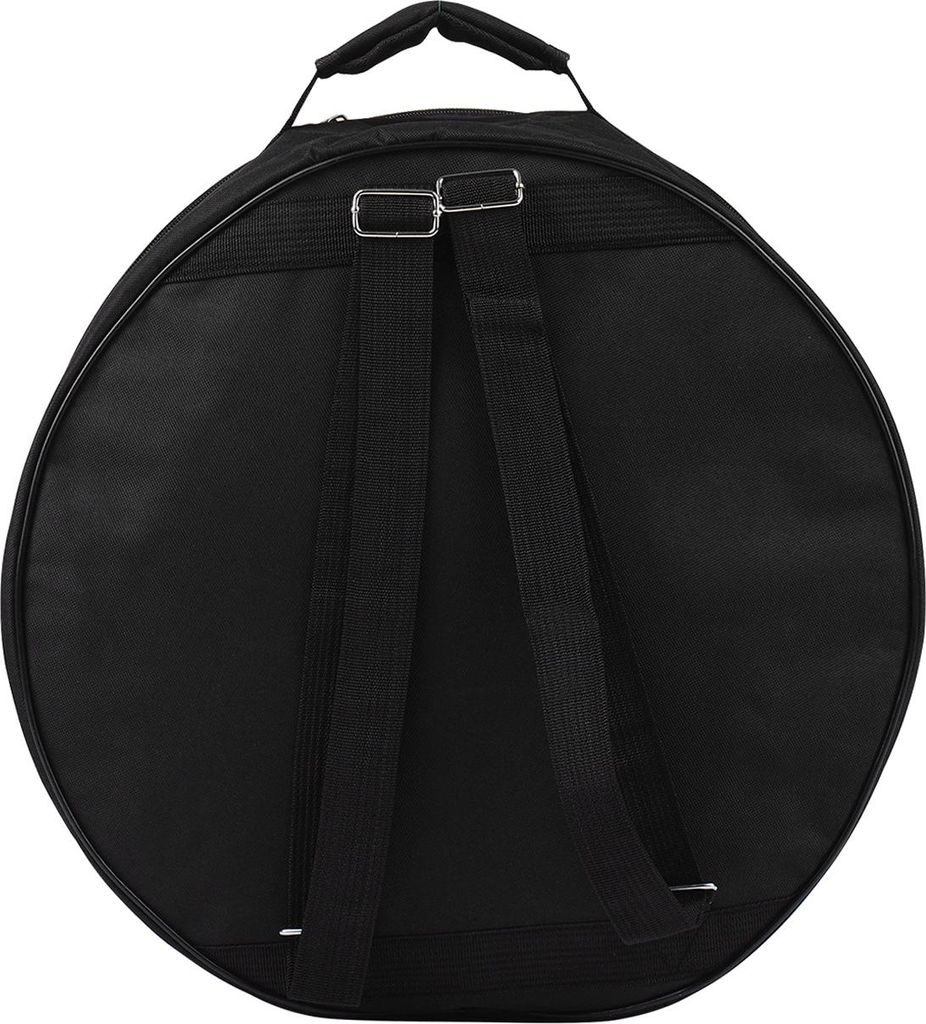 Kompakte Snare-Drum-Tasche, Rucksack-Hülle mit Schultergurt, Außentaschen, Musikinstrumenten-Zubehör, Schwarz