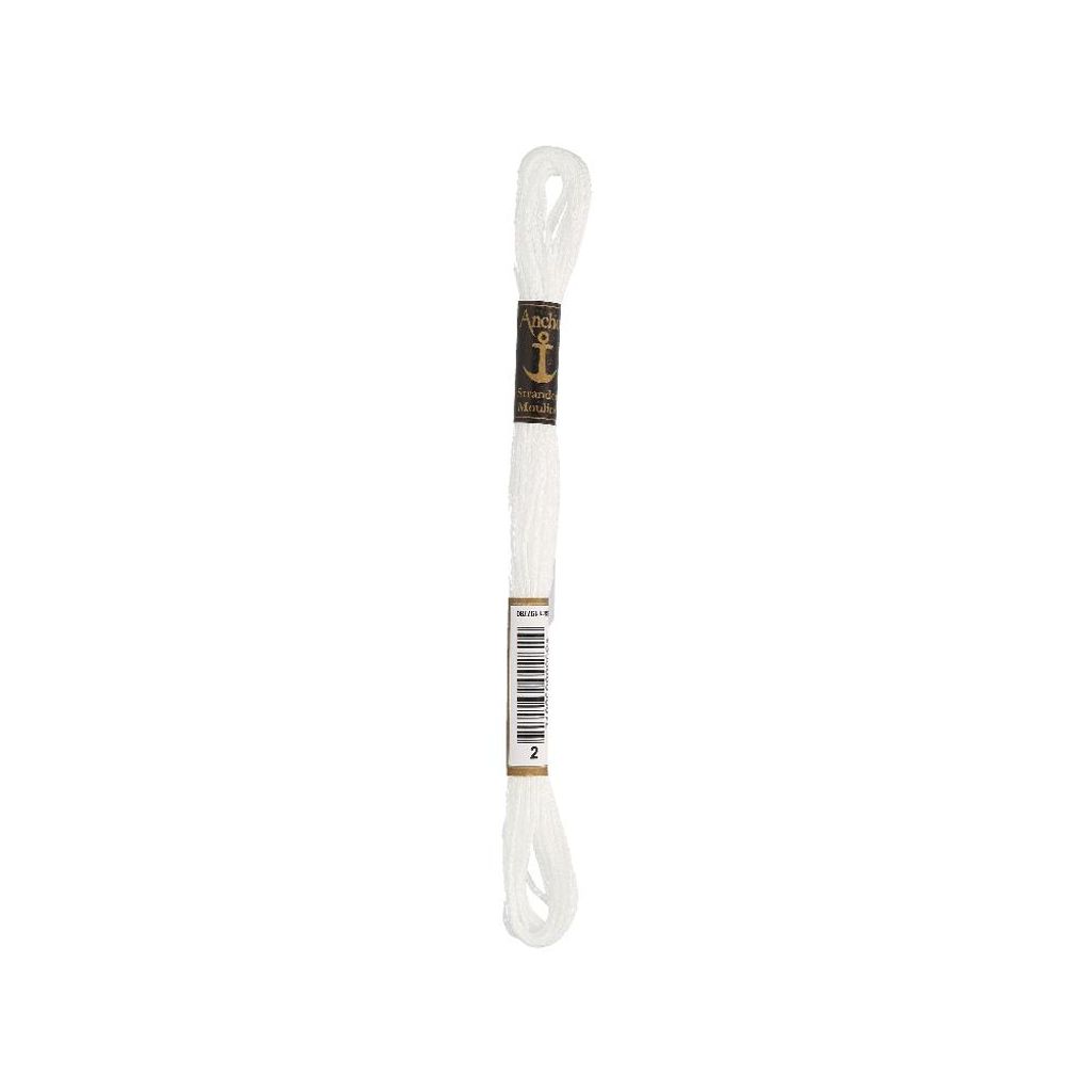 Anchor Sticktwist 4635000-00002 weiß Stickgarn, 100 % Produktbild 