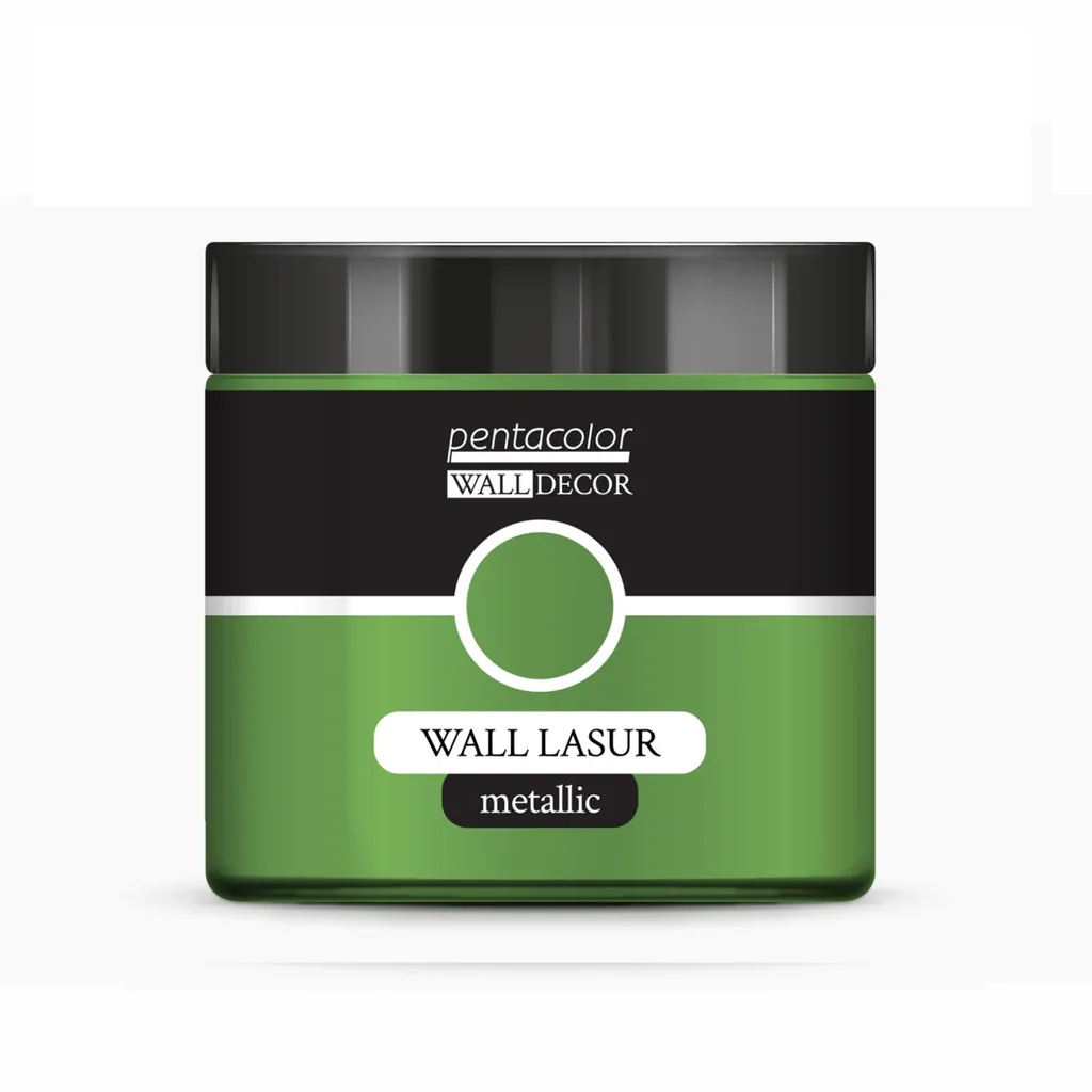 Peinture Glacis Métallisé Effet Or Vert 500 ml pour Décoration Murale