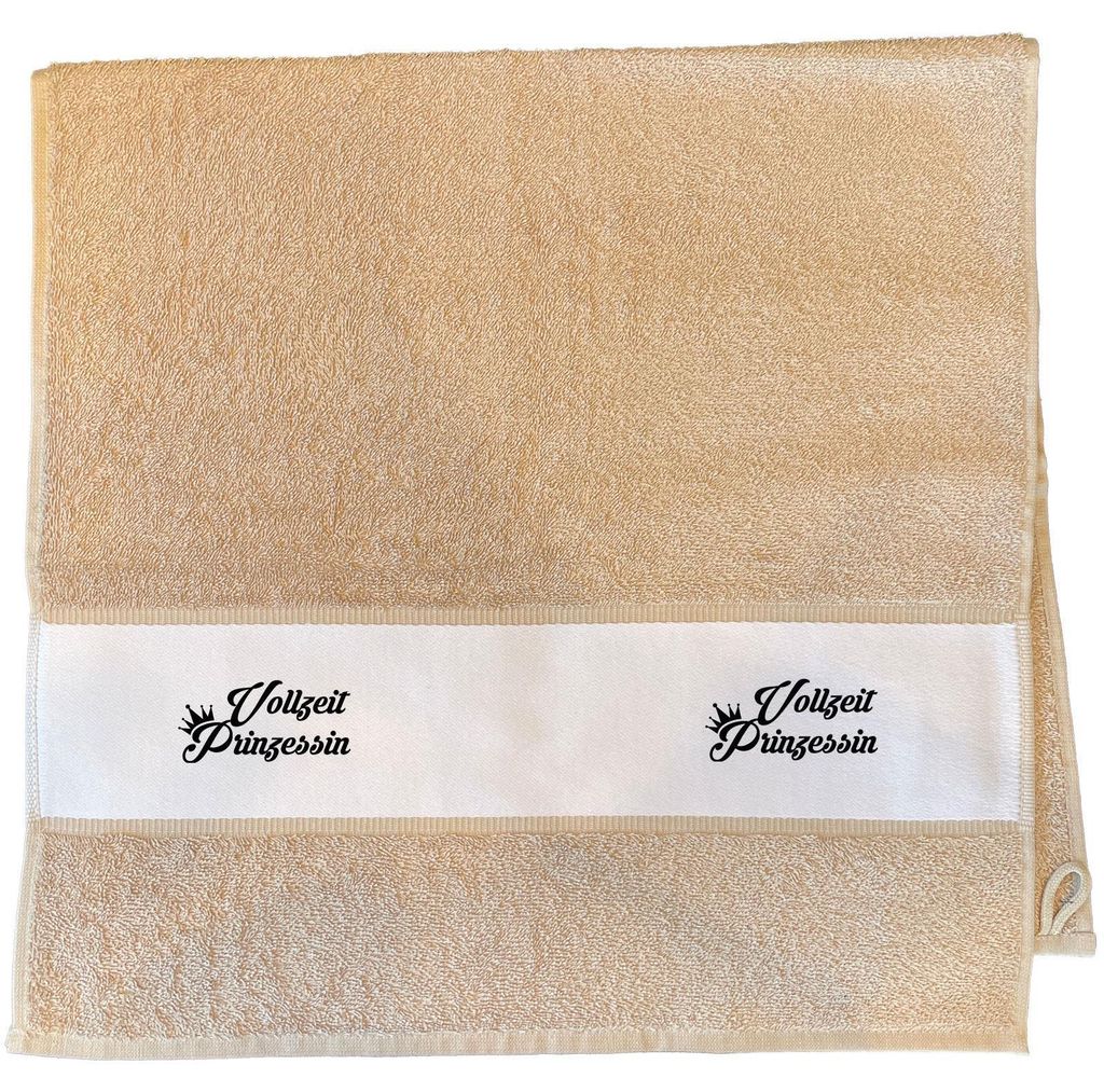 Huuraa Handtuch Vollzeit Prinzessin Krone 50x100cm Sand Baumwolle Handtuch Geschenkidee