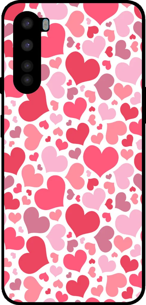 Custodia Cuori OnePlus Nord Smartphonica - Cover Trendy Bambina TPU