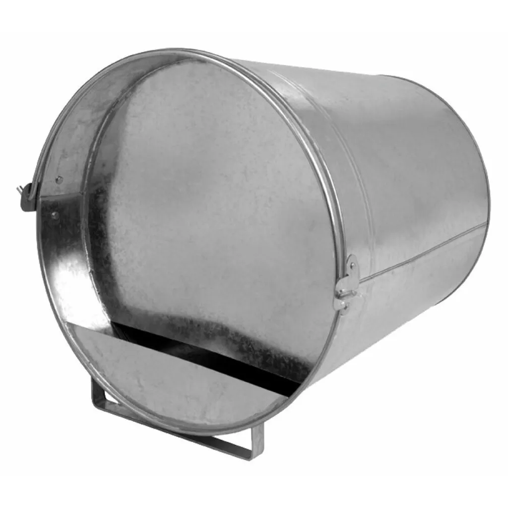 Secchio Abbeveratoio Professionale 12 Litri - Acciaio Zincato Robusto