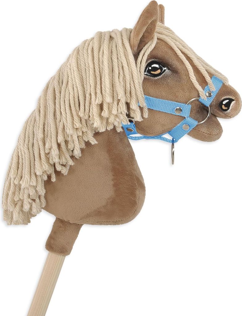 Hobby Horse A4 Pferdehalfter, befestigt, klein - blau Produktbild 