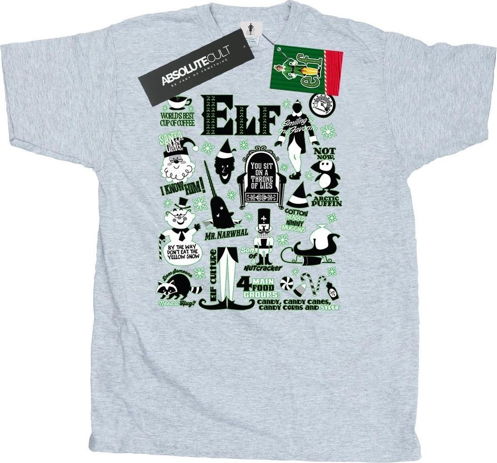 Elf - T-Shirt für Herren BI23844 (M) (Grau)