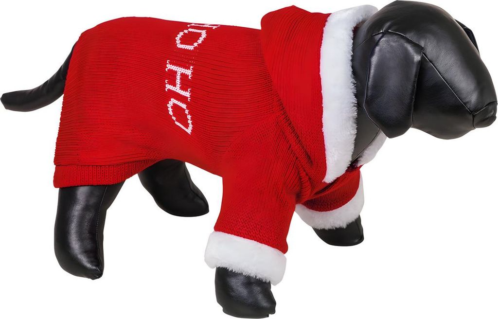 Nobby Hundepullover Santa Robe rot/weiß, Größe: 20 cm