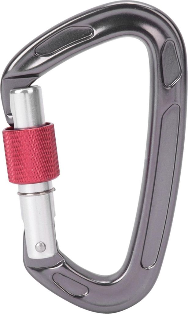 7075 Luftfahrt-Aluminium-Master-Lock-Karabiner D-Ring-Sicherheitsschnalle, Sicherheitsausrüstung, Ausrüstung für Outdoor-Klettern, Camping, Grau