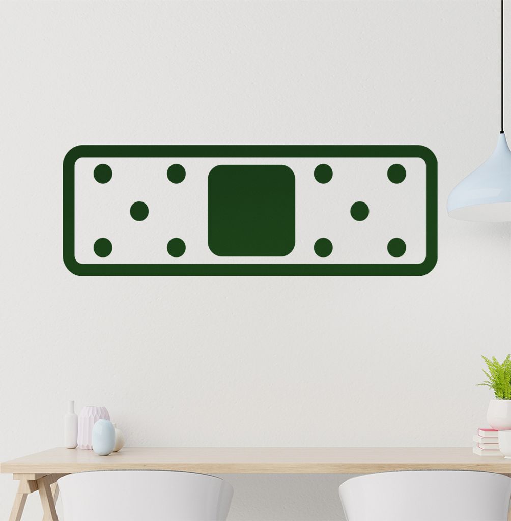 Pflaster lang Wandtattoo in 6 Größen - Wandaufkleber Wall Sticker - Dekoration, Küche, Wohnzimmer, Schlafzimmer, Badezimmer