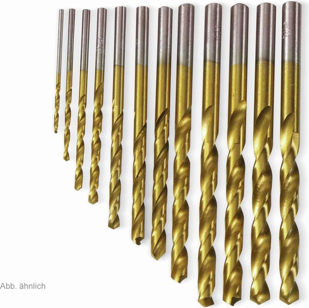 HSS-Spiralbohrer, titaniumbeschichtet 0,80 mm - 10 Stück