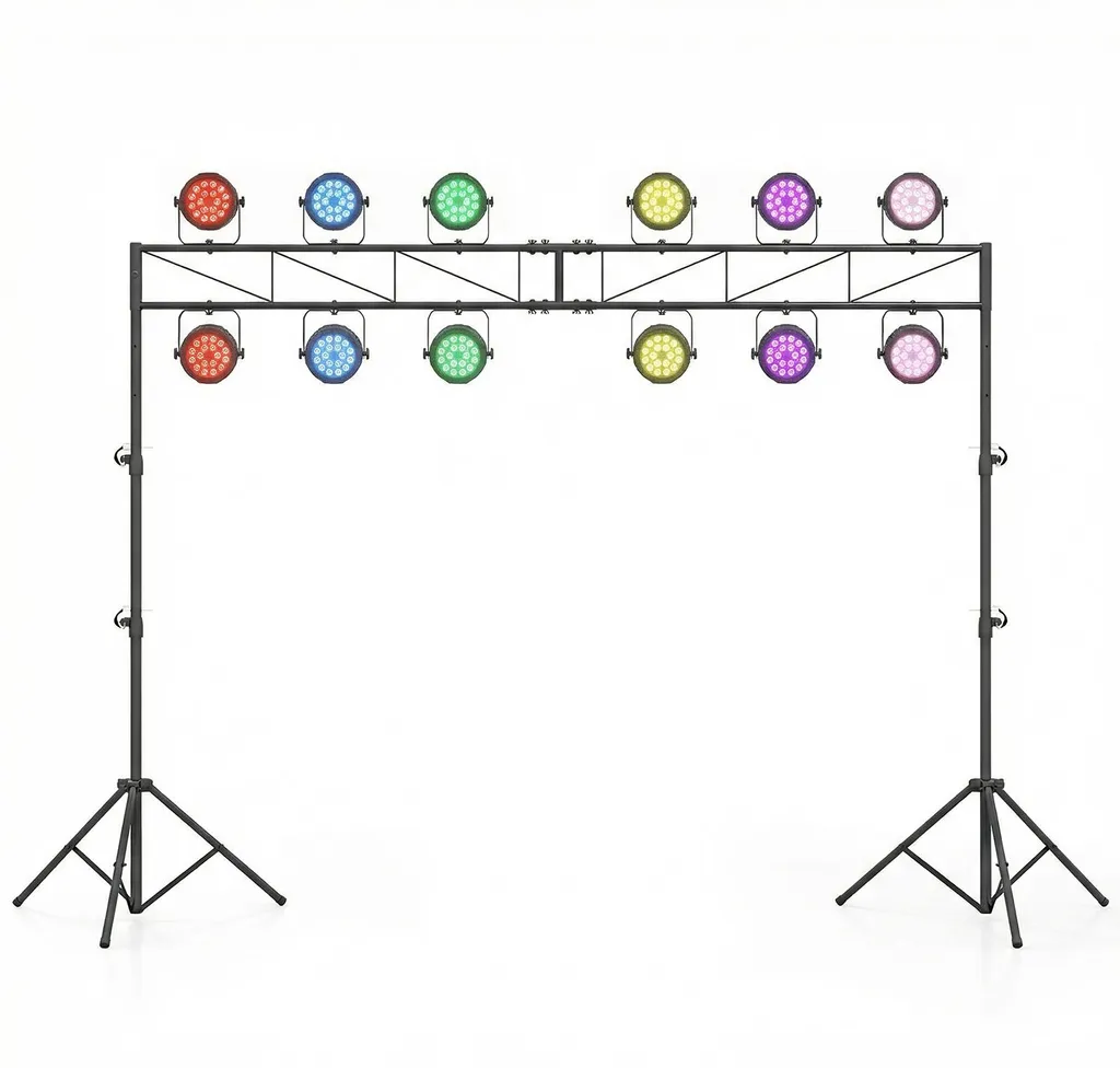Support d'éclairage scène et soirée 360 cm pour installation projecteur