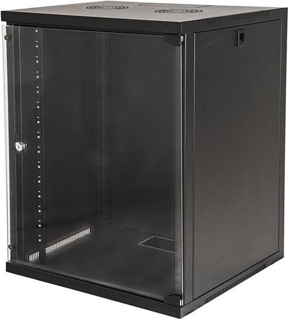 Link Accessori LK1915U66N Rack 15U Wandmontiertes Regal Schwarz