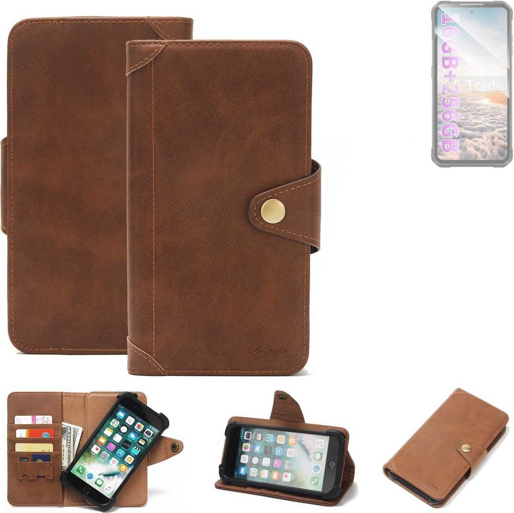 K-S-Trade Handyhülle kompatibel mit iiiF150 Air1 Ultra Schutz Hülle Walletcase Bookstyle Tasche Case Handytasche Wallet Flipcase Cover Polyuretha...