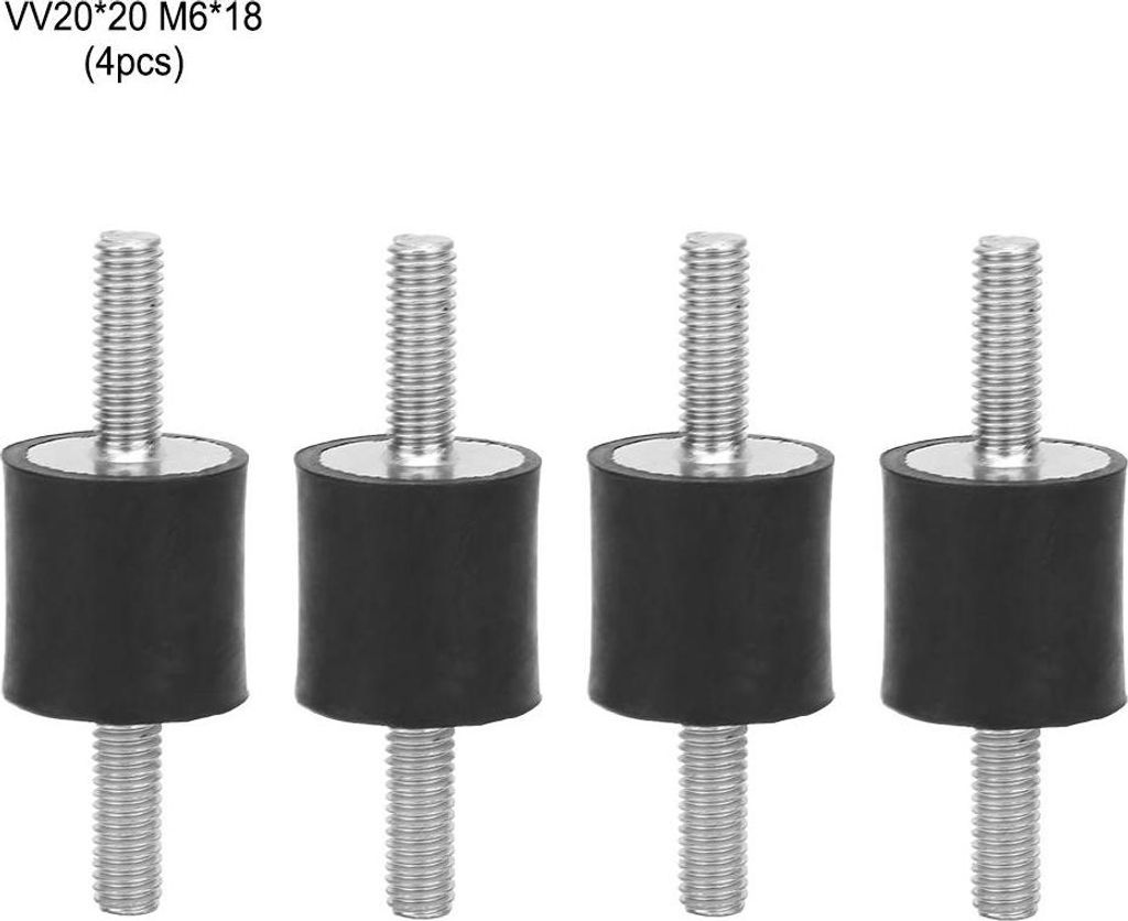4er Set M6 Gummipuffer Anti-Vibrations Silentblock für Auto Boot Kompressor VV2020 M618