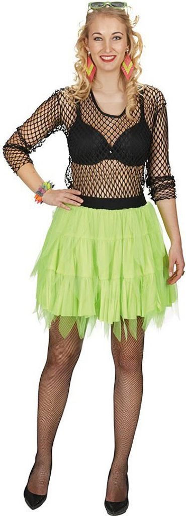 80er Neon Petticoat grün Produktbild 