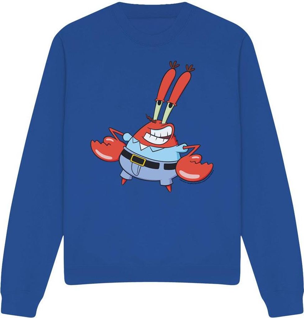 SpongeBob SquarePants - "Mr Krabby" Sweatshirt für Herren/Damen Uni TV12831 (XXL) (Königsblau)