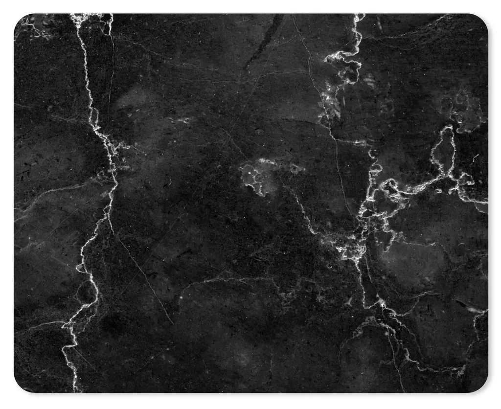 Tapis de souris antidérapant effet granit sobre et moderne 24 x 19 cm