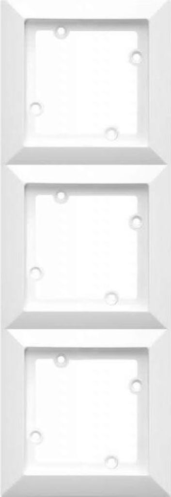Weiß Opal Abdeckrahmen 3 Fach