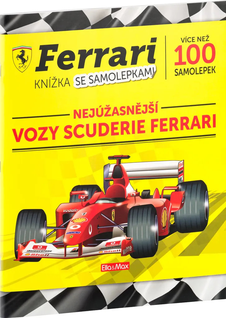 Ferrari Scuderie Livre d'Autocollants Officiel pour Jeunes Passionnés
