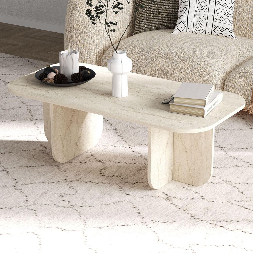 Skye Decor, Becaj - Travertine, Couchtisch, Travertin, 100% Produktbild 