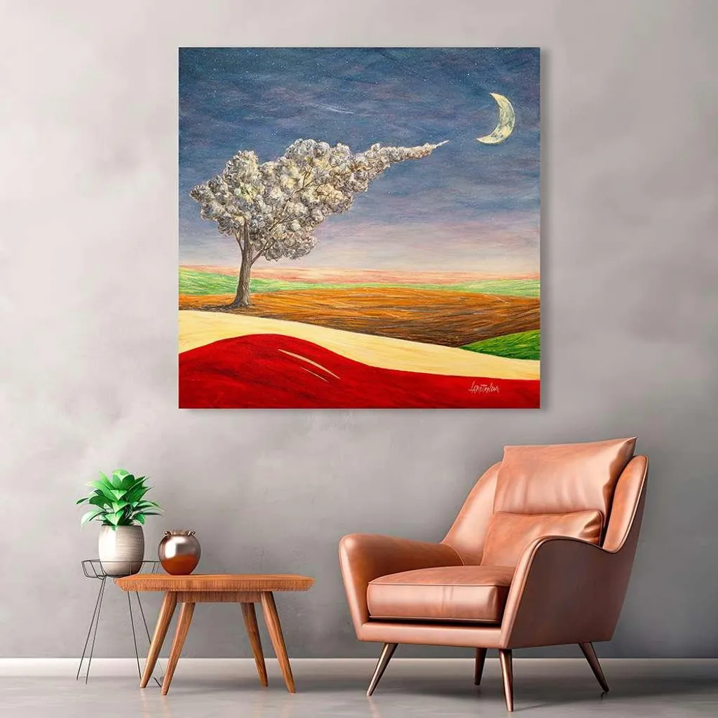 Donato Larotonda Inno alla Vita: Quadro Moderno su Tela 40x40 Fine Art - 3