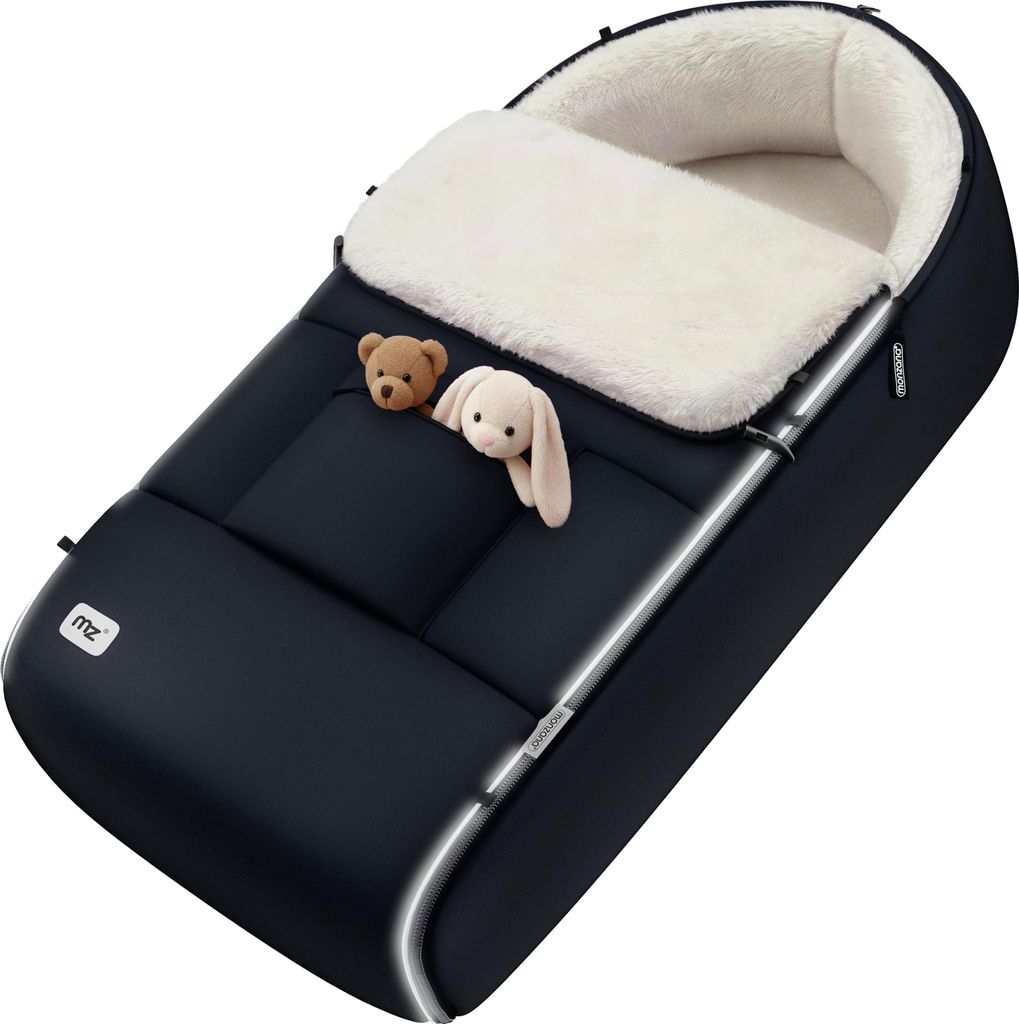 MONZANA® Fußsack Kinderwagen & Buggy – Kuscheliger Produktbild 