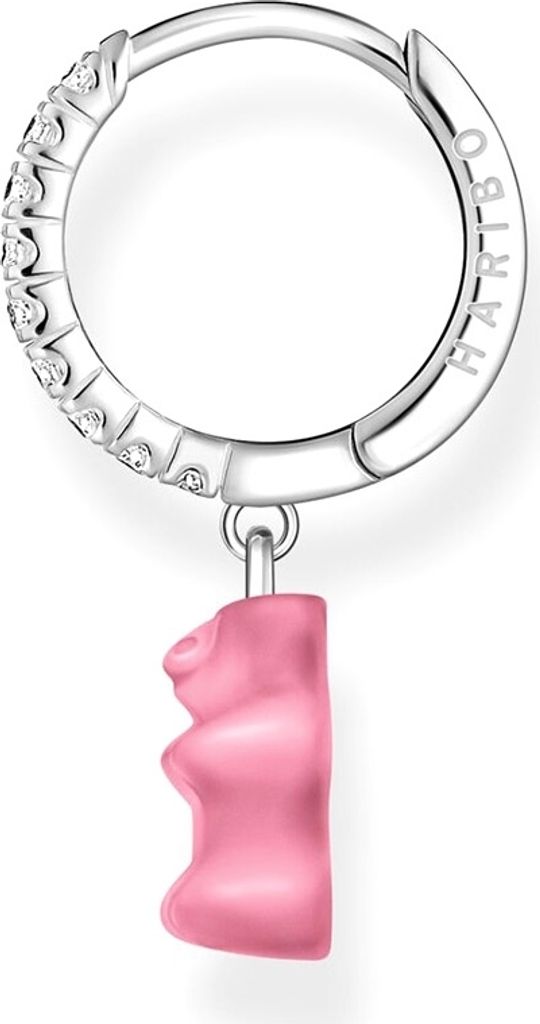 Thomas Sabo CR726-052-9 Silberne Einzel-Creole mit pinkem Produktbild 9