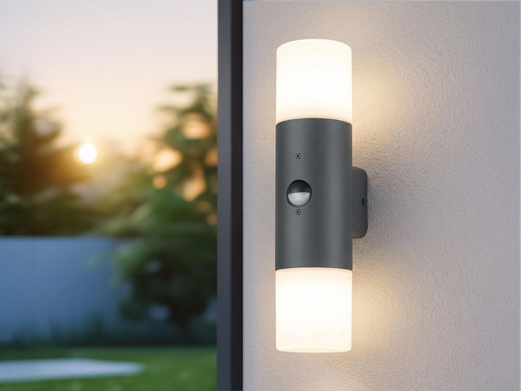 Moderne LED Außenwandleuchte Up and Down mit Produktbild 