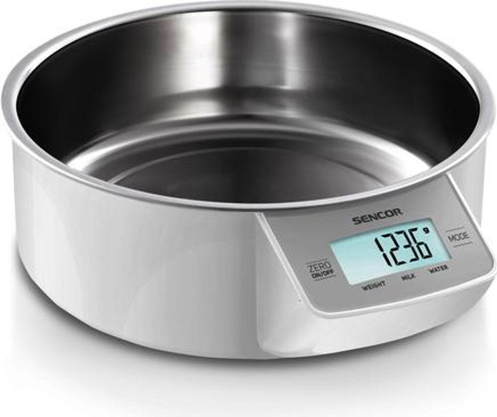 Sencor SKS 4030WH, Elektronische Küchenwaage, 5 kg, 1 g, Produktbild 