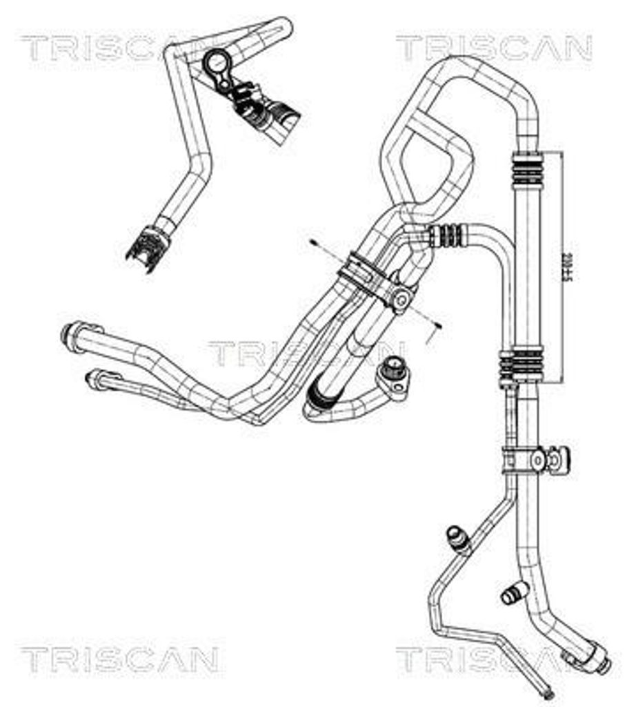 Hochdruck-/Niederdruckleitung, Klimaanlage