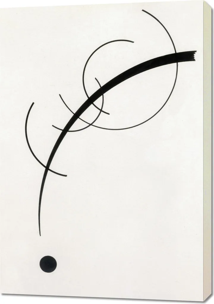 Déco Salon : Grand Tableau Kandinsky 70x100 cm pour Intérieur Moderne