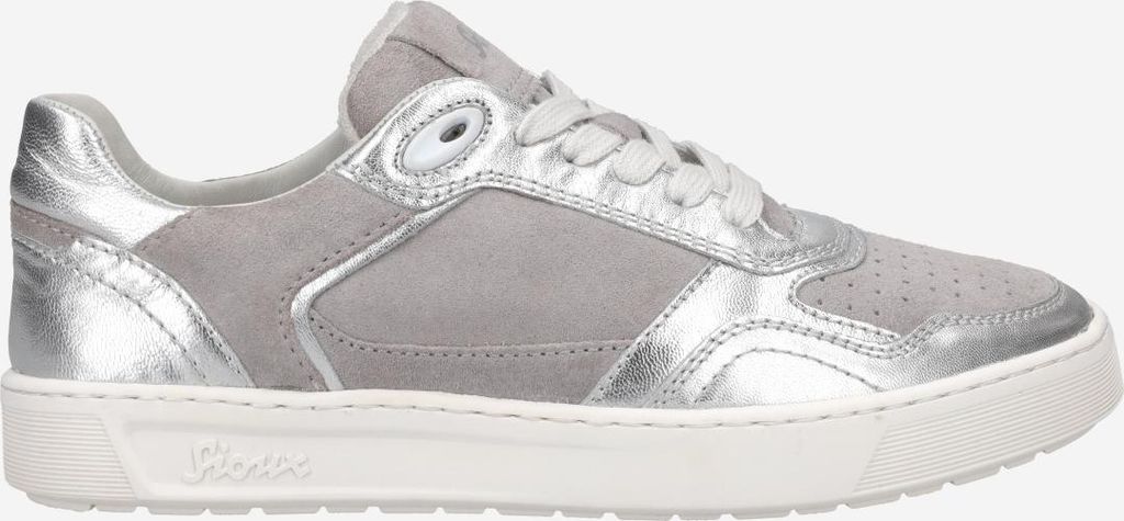 Sioux 41216 MAITES-001, Sneaker in Grau/ Silber/ metallic für Damen, Größe 43