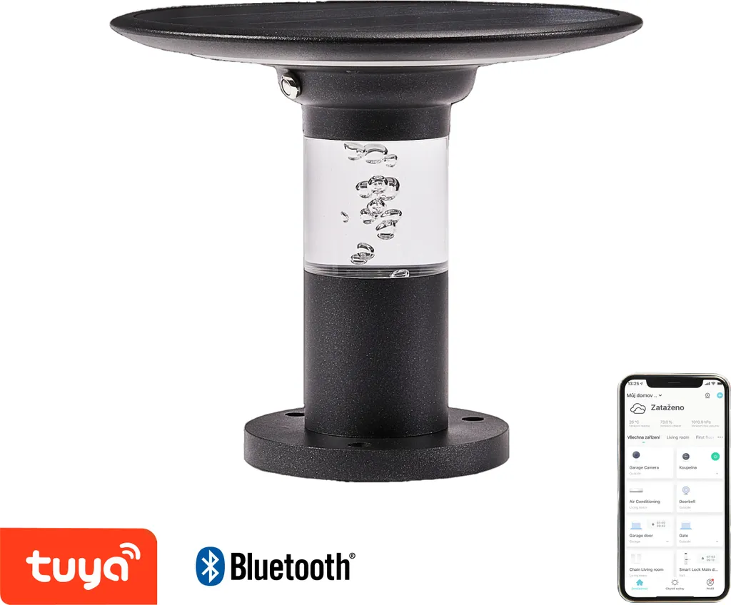 Luminaire solaire RGB intelligent IP54 Immax NEO LITE avec contrôle TUYA