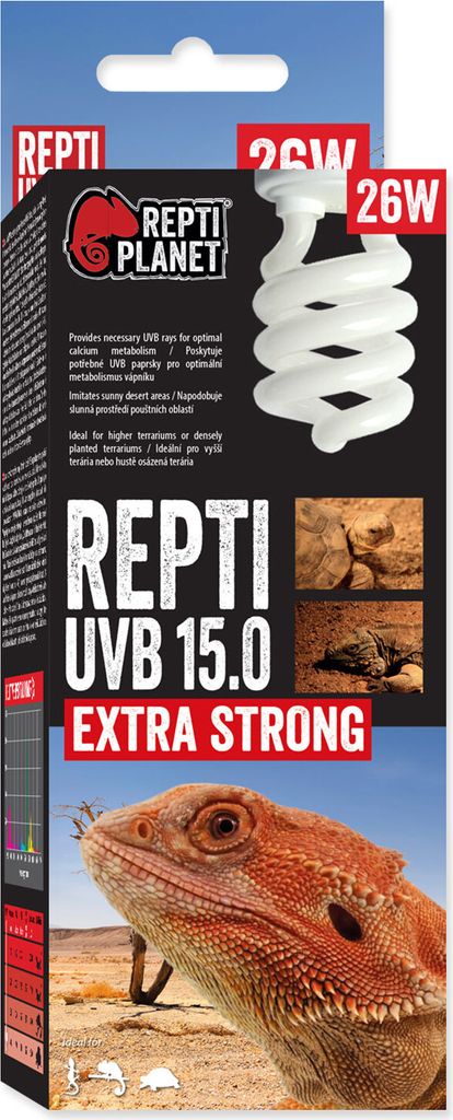 Terrarienröhre UVB 15.0, 26W Repti Planet