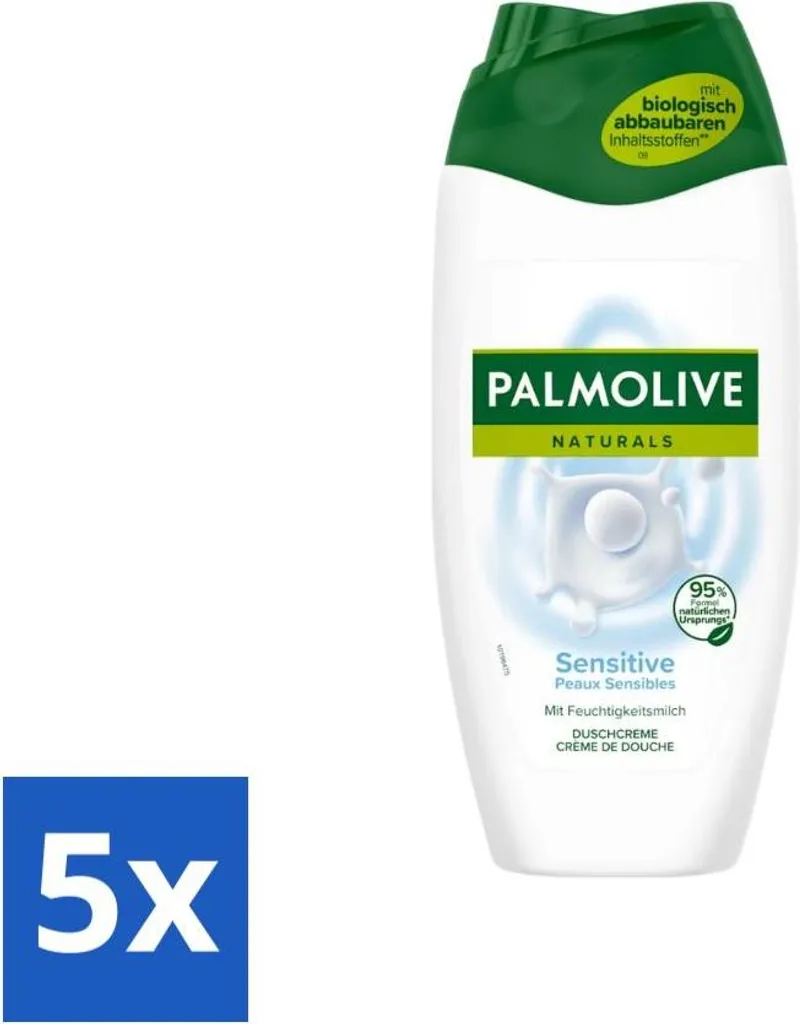 Palmolive Naturals Sensitive Gel Doccia 5x250ml - Offerta Risparmio