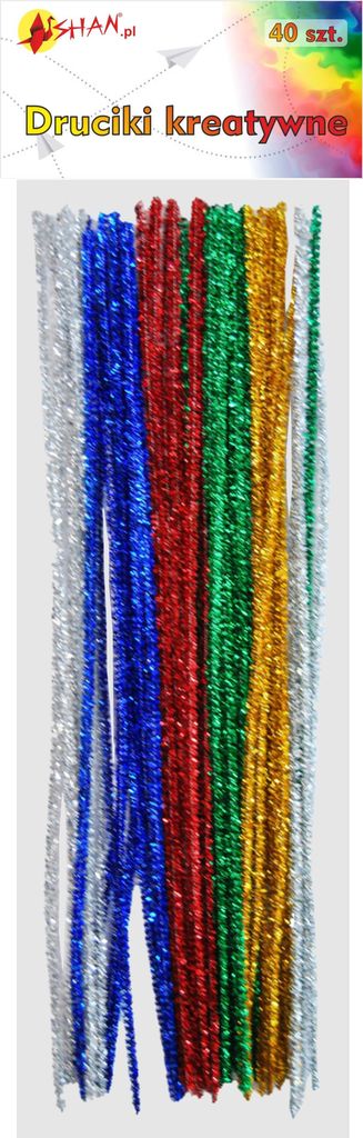 Kreative Drähte Mix Farben Metallic 40 Stück 30 cm Shan SD03