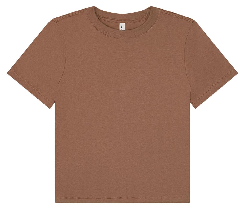 Bella + Canvas - T-Shirt für Damen, Schwere Qualität, Kastig RW11368 (XL) (Vintage Braun)