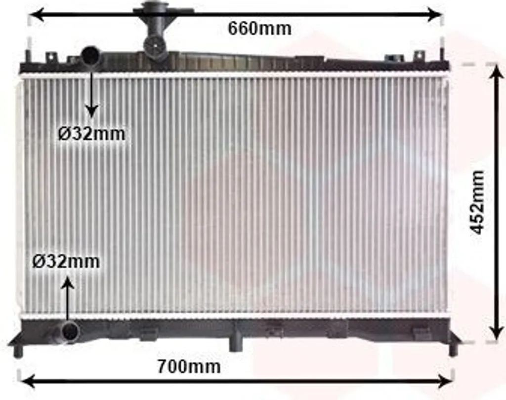 Stop surchauffe : radiateur moteur 1710-1328 adaptable sur Mazda