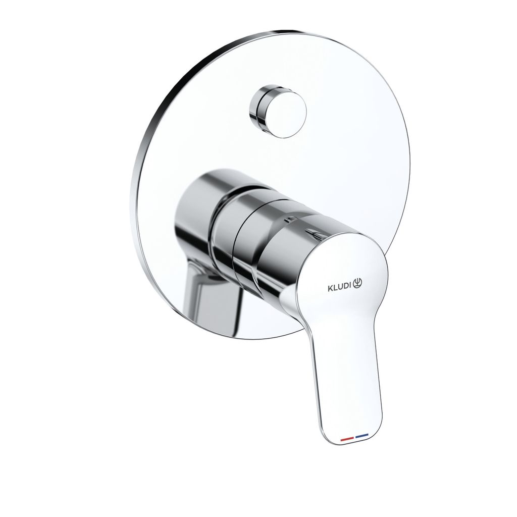 KLUDI PURE&EASY Unterputz-Wannenfüll- und Brause-Einhandmischer, Wandmontage, Chrom, 377590565